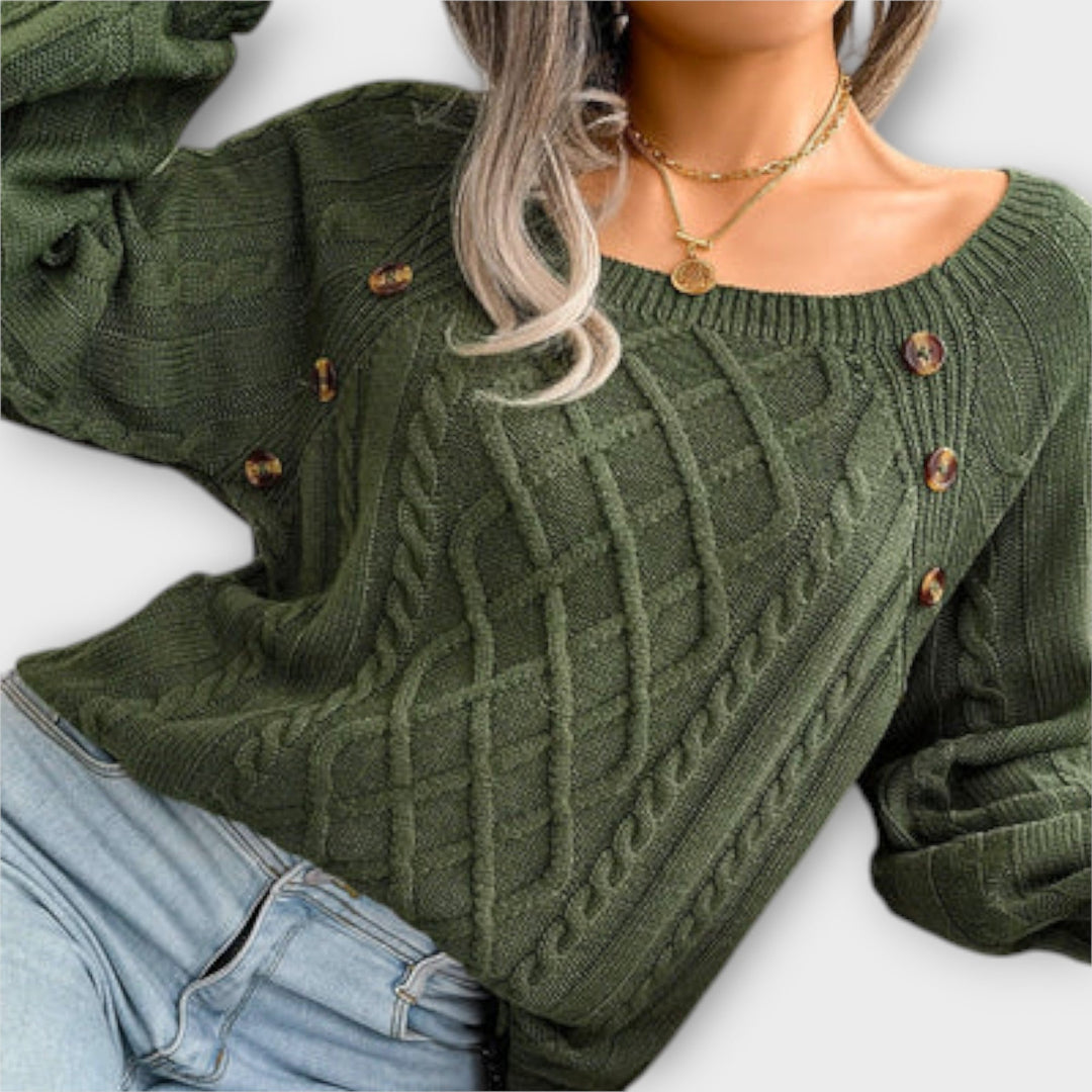 Malia – Maglione lavorato a maglia con bottoni