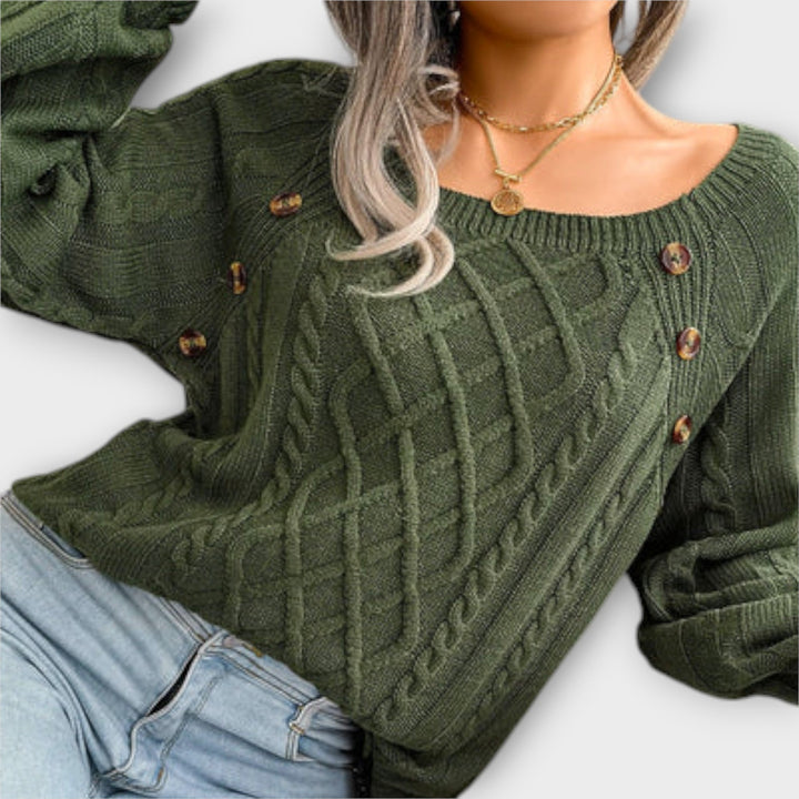 Malia – Maglione lavorato a maglia con bottoni