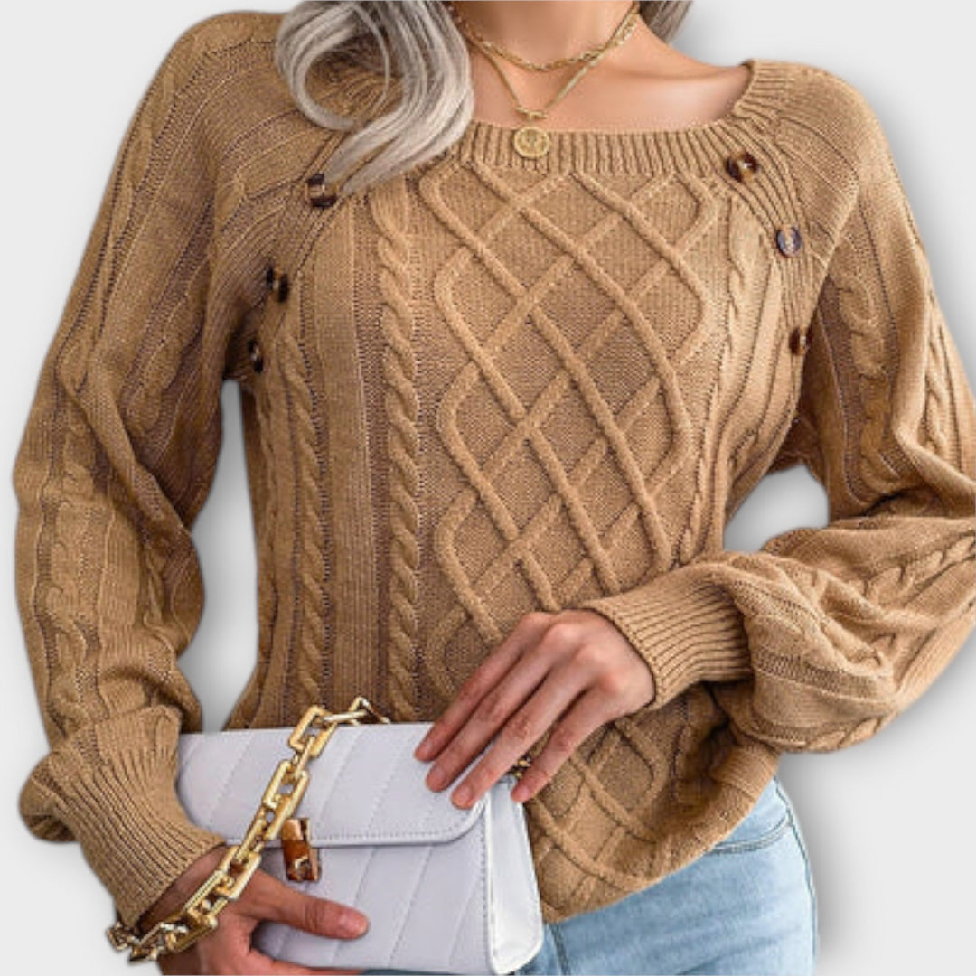 Malia – Maglione lavorato a maglia con bottoni