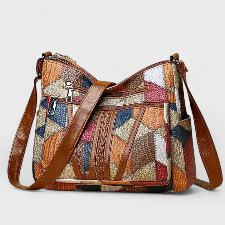 Nadia  – Borsa in pelle a mosaico