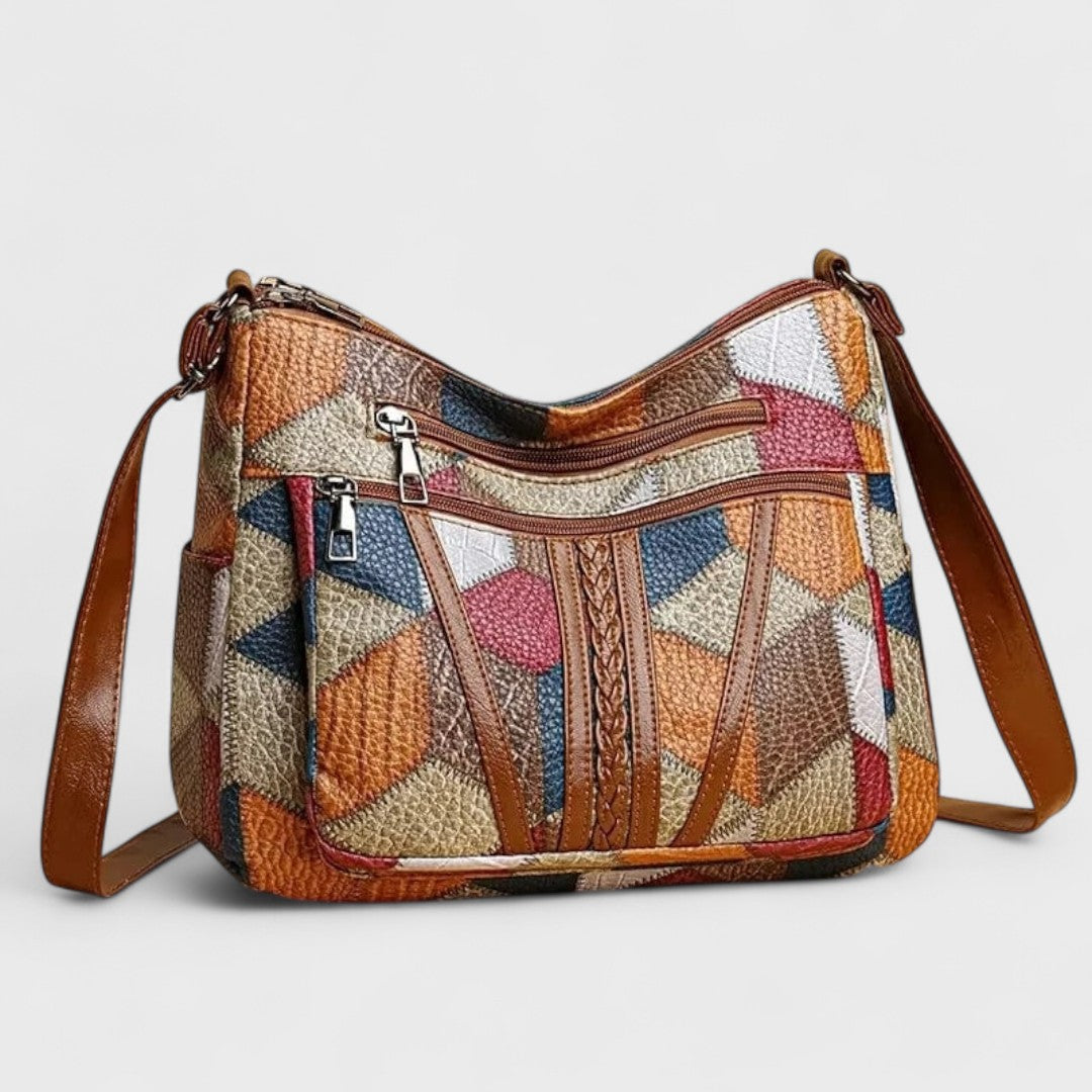 Nadia  – Borsa in pelle a mosaico