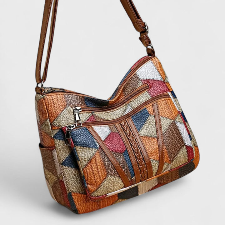 Nadia  – Borsa in pelle a mosaico