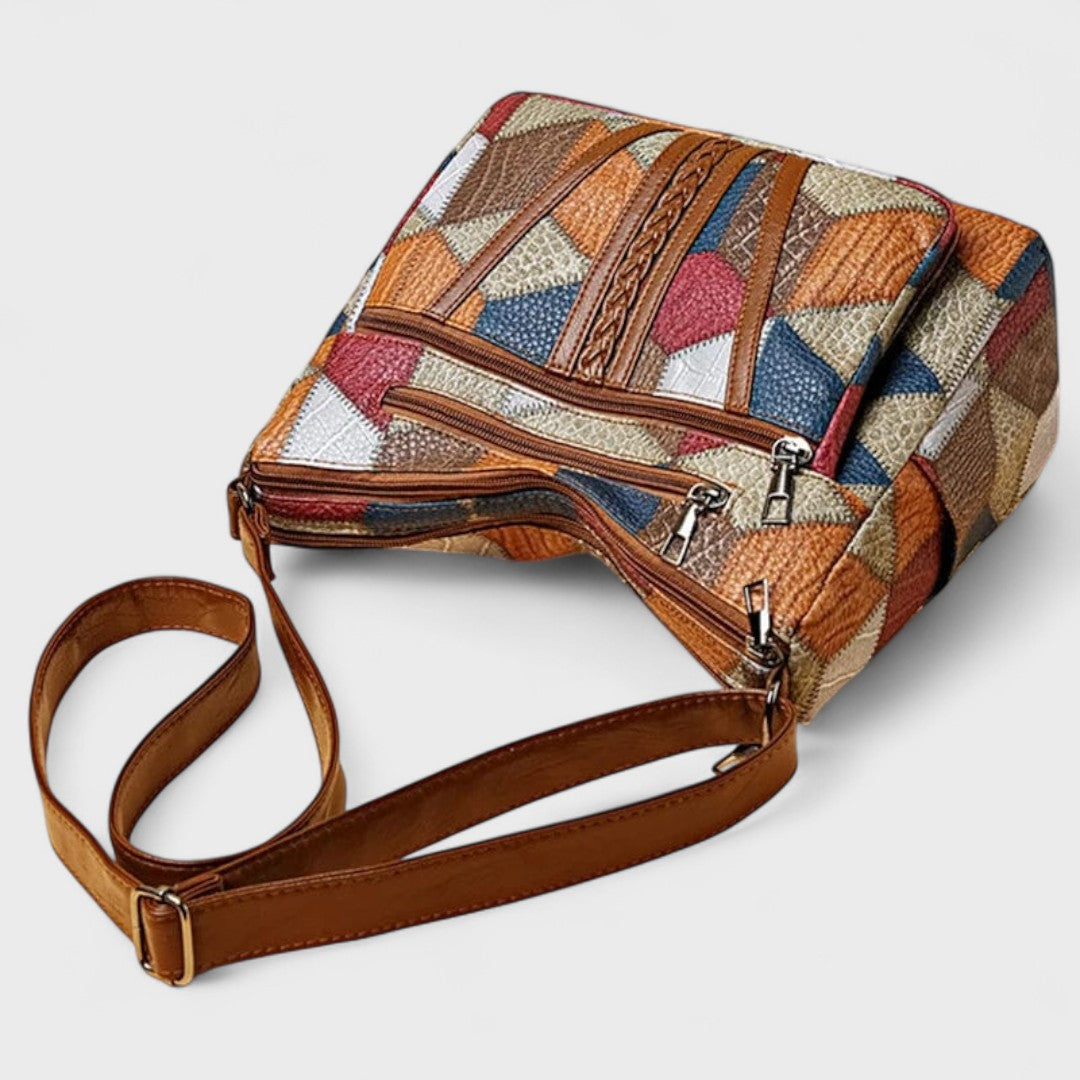 Nadia  – Borsa in pelle a mosaico