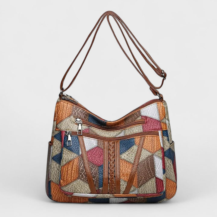 Nadia  – Borsa in pelle a mosaico