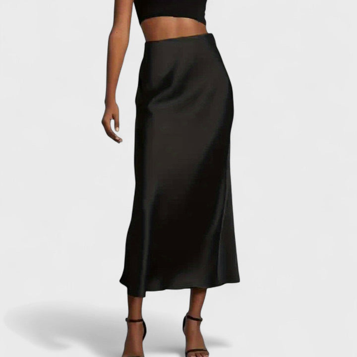 Sasha – Gonna midi in raso a vita alta da donna