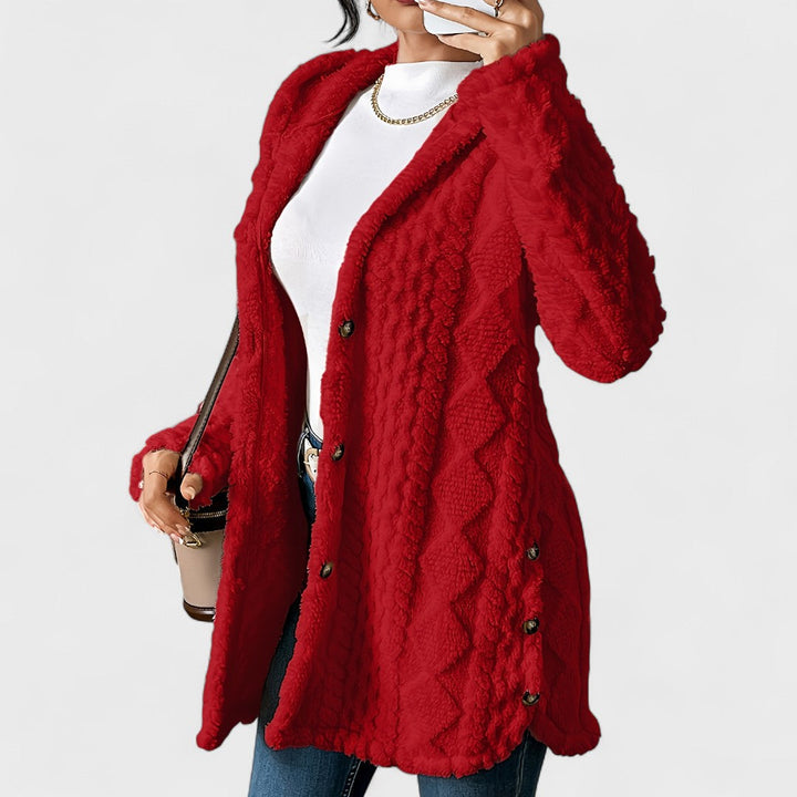 Katerina – Cardigan cappotto con cappuccio caldo