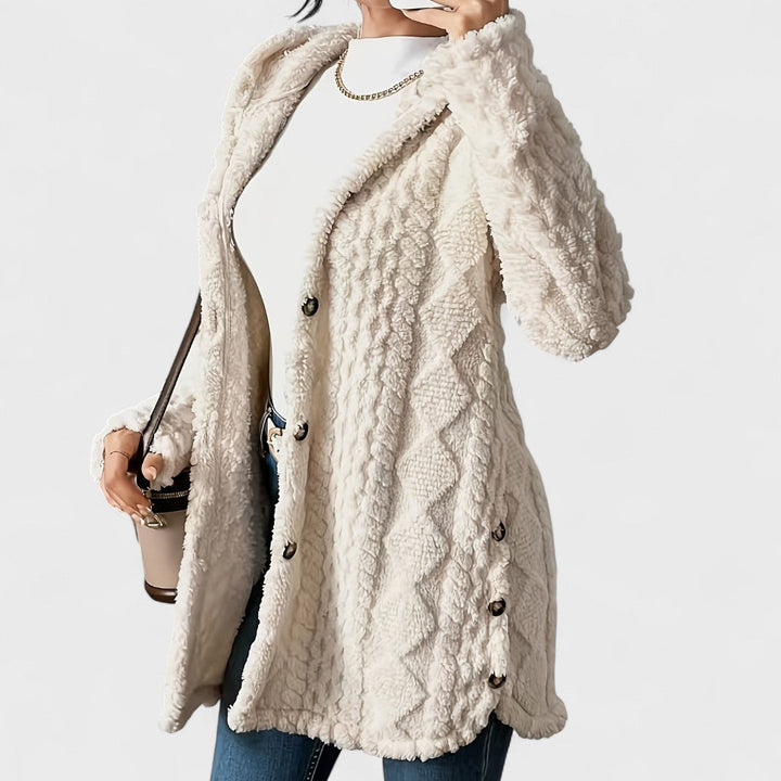 Katerina – Cardigan cappotto con cappuccio caldo