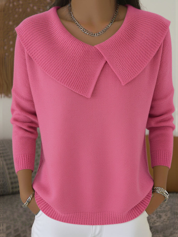 Lucia – Maglia calda con colletto morbido