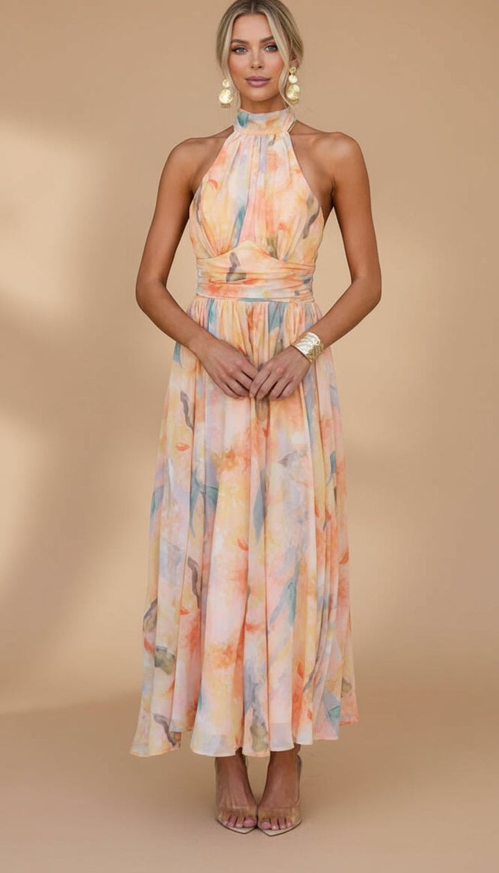 Ava | Abito Maxi Stampato