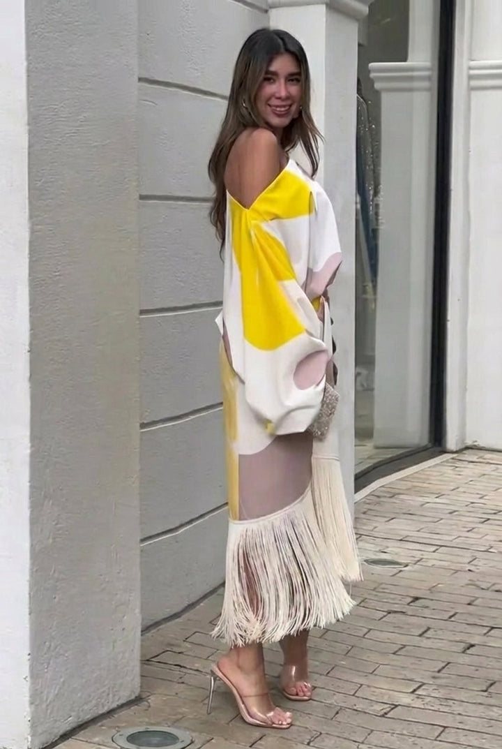 Daniela | Completo di pezzi con frange