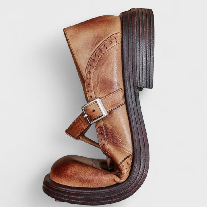 Elisa – Eleganza e comfort tacco in pelle